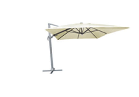 Umbrella Samos light rectangular cantilever diameter 3.4 m
