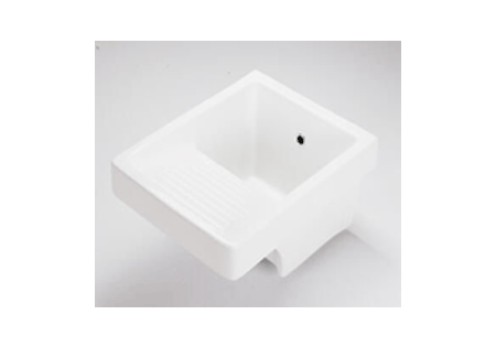 Wash trough ceramic white L43cm x W55cm